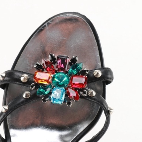 Giuseppe Zanotti Designed Faux Jewel Pump Slides - Picture 6 of 8